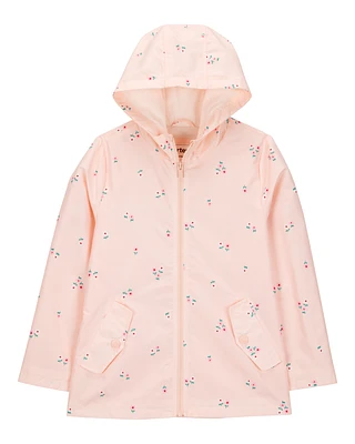 Floral Rain Jacket - Pink
