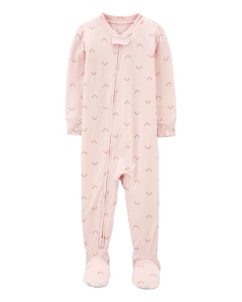 Toddler Girl 1-Piece PurelySoft Footie Pyjamas