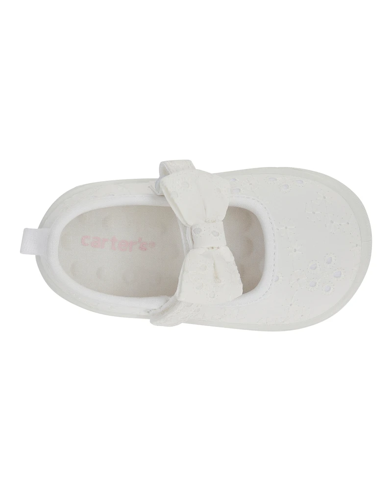 Baby  Every Step® First Walker Eyelet Mary Jane Sneakers - White