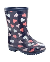 Toddler Heart Print Rain Boots