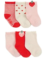 Baby 6-Pack Strawberry Socks