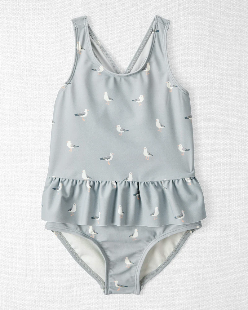 Toddler Recycled Seagull-Print Swimsuit