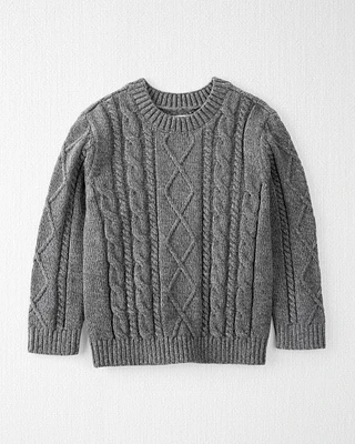 Toddler Organic Cotton Cable Knit Sweater