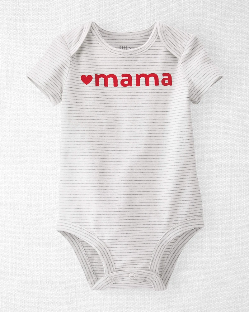 Baby Organic Cotton Love Mama Bodysuit