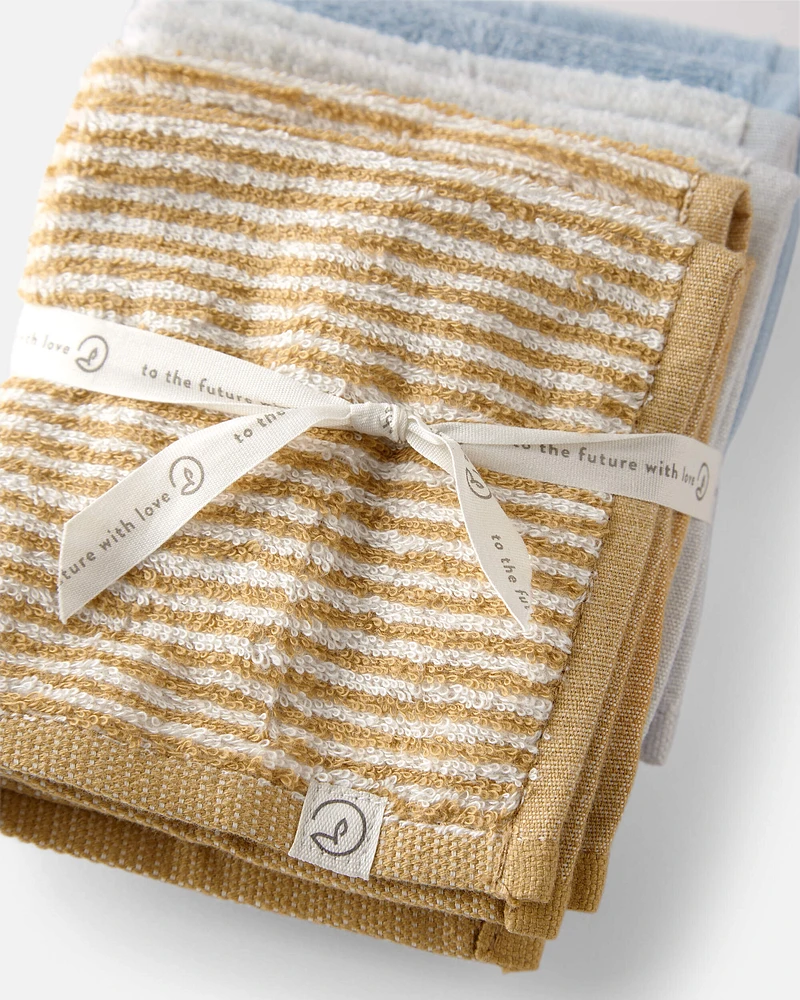 Baby 6-Pack Organic Cotton Washcloths