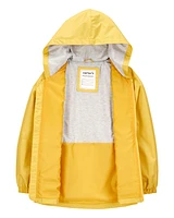 Kid Hooded Rain Jacket - Yellow