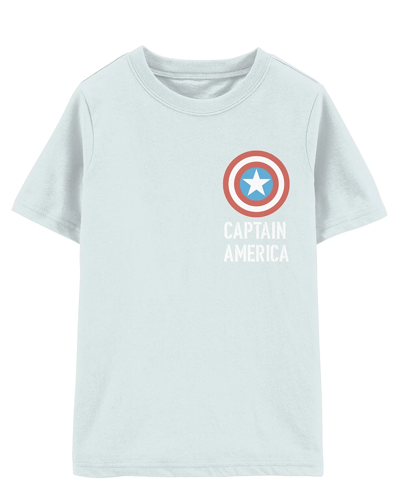 Kid Marvel™ Captain America Short-Sleeve Tee - Blue
