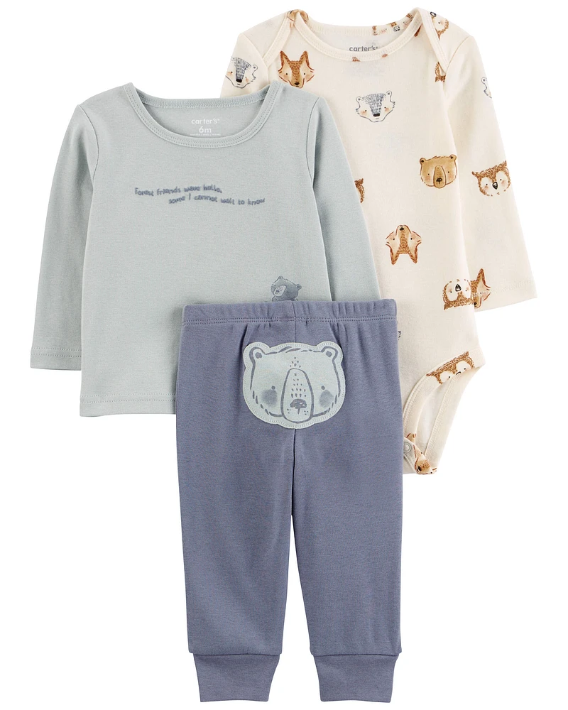 Baby 3-Piece Bear Little Character Set