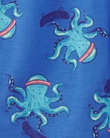 Kid 2-Piece Octopus Print Loose Fit Pyjamas