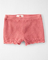 Toddler 2-Piece Organic Cotton Crotchet Knit Set