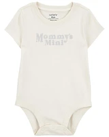 Baby Mommy's Mini Short-Sleeve Bodysuit - Cream