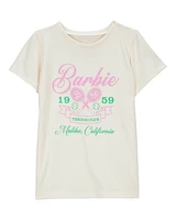 Kid Barbie™ 'Tennis Club' Short-Sleeve Graphic Tee - Ivory