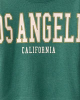 Boys Los Angeles French Terry Pullover Sweatshirt - Green