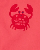 Baby Pinchable Cheeks Crab Bodysuit