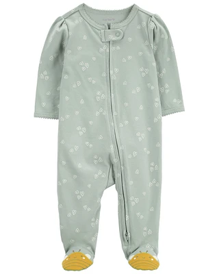 Baby Bee Zip 2-Way Cotton Sleeper