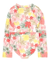 Kid 1-Piece Floral Rashguard