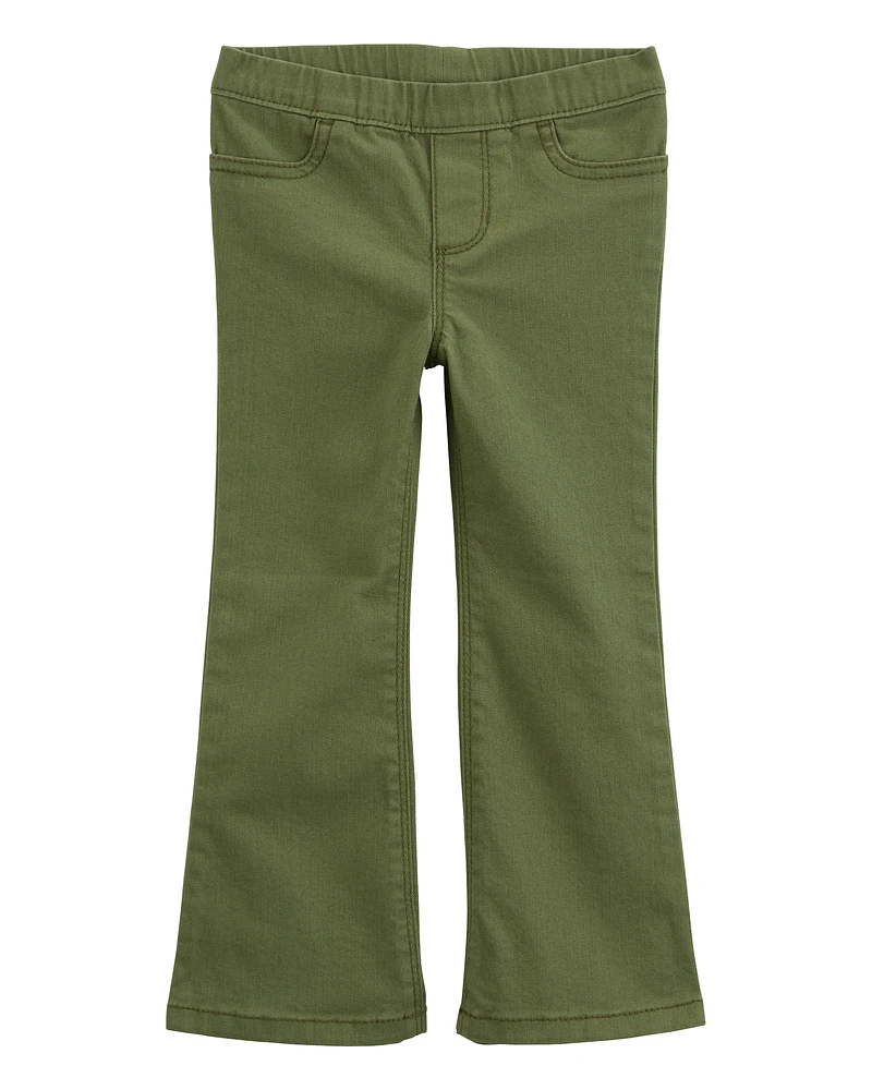 Baby Flare Pull-On Twill Pants