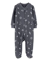 Baby Space Print 2-Way Zip Thermal Sleeper