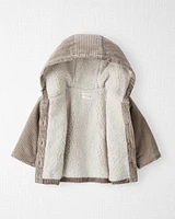 Baby Sherpa Lined Corduroy Jacket Made with Organic Cotton and Recycled Materials