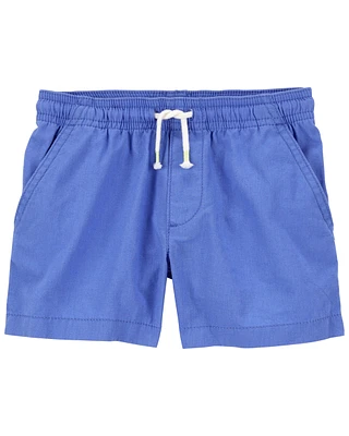 Baby Pull-On Linen Shorts