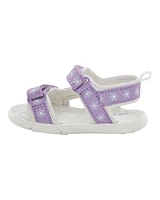 Every Step® First Walker Floral Sandals - Purple/White