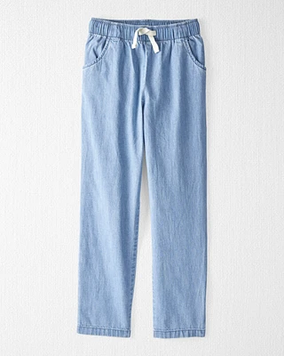 Kid Organic Cotton Chambray Pants