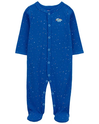 Dinosaur Snap-Up Thermal Sleeper Pyjamas
