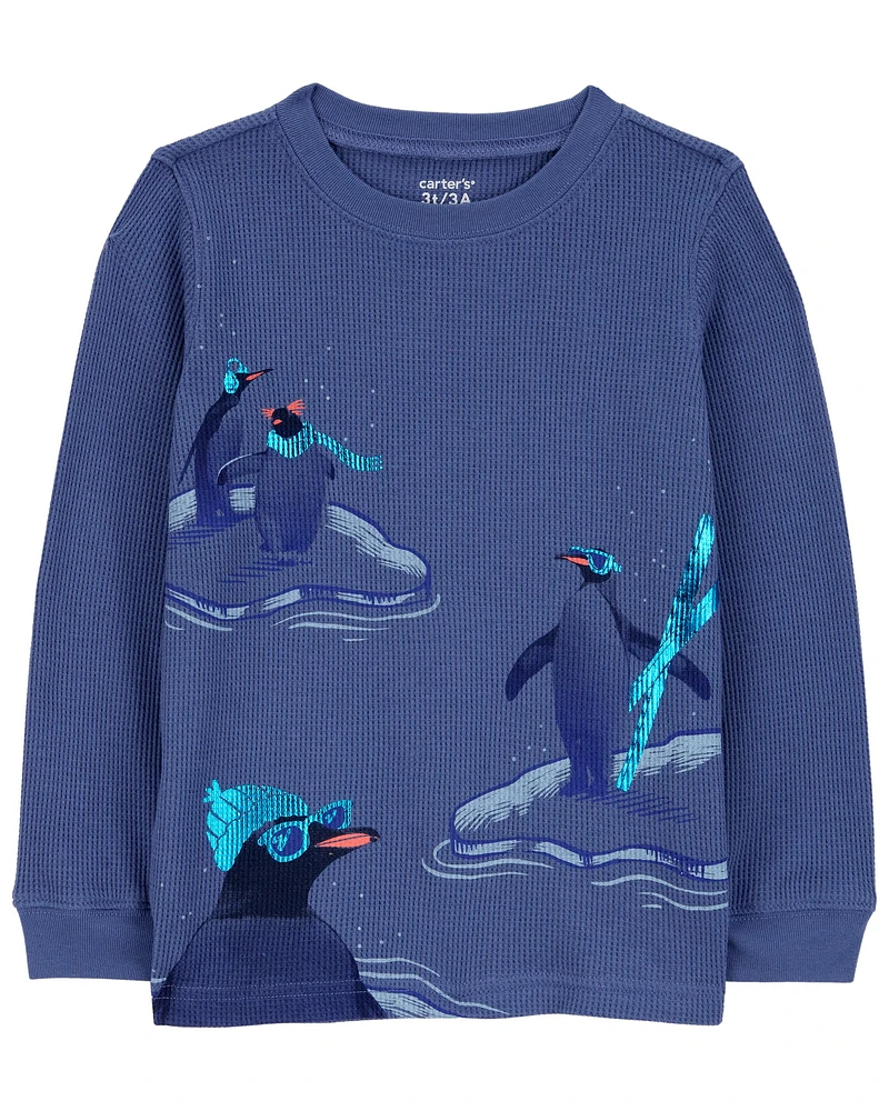 Baby Penguin Thermal Graphic Tee