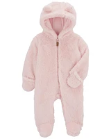 Baby Hooded Sherpa Jumpsuit