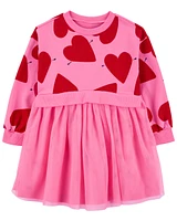 Toddler Heart Long-Sleeve Dress