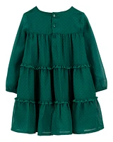 Toddler Crepe Chiffon Holiday Dress