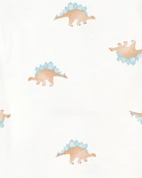 Baby 5-Pack Dinosaur Short-Sleeve Cotton Bodysuits