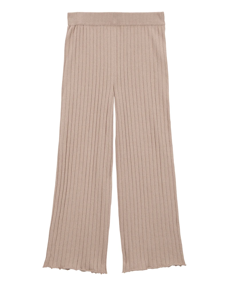 Kid Sweater Knit Pull-On Flare Pants