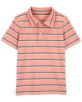 Toddler Striped Jersey Polo