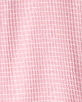 Baby Organic Cotton Sleep & Play Pink Stripes