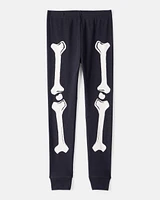 Kid 2-Piece Glow Halloween Skeleton 100% Snug Fit Cotton Pyjamas