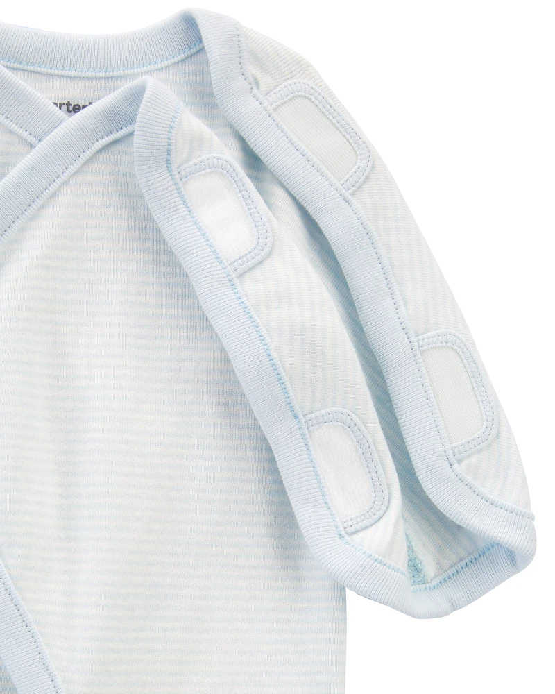 Baby Preemie Striped Cotton Sleeper