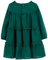 Toddler Crepe Chiffon Holiday Dress