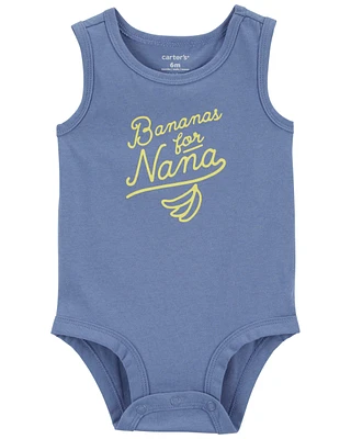 Baby Bananas For Nana Sleeveless Bodysuit