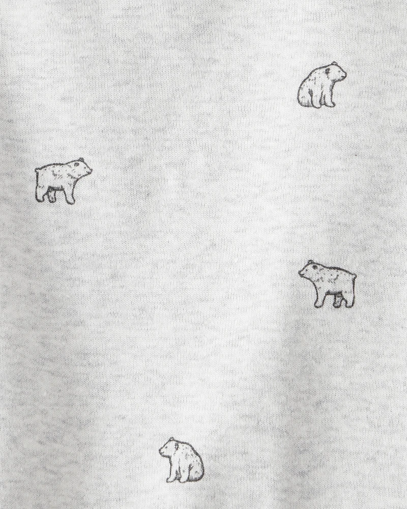 Baby 2-Piece Organic Cotton Overall Set Bear Print