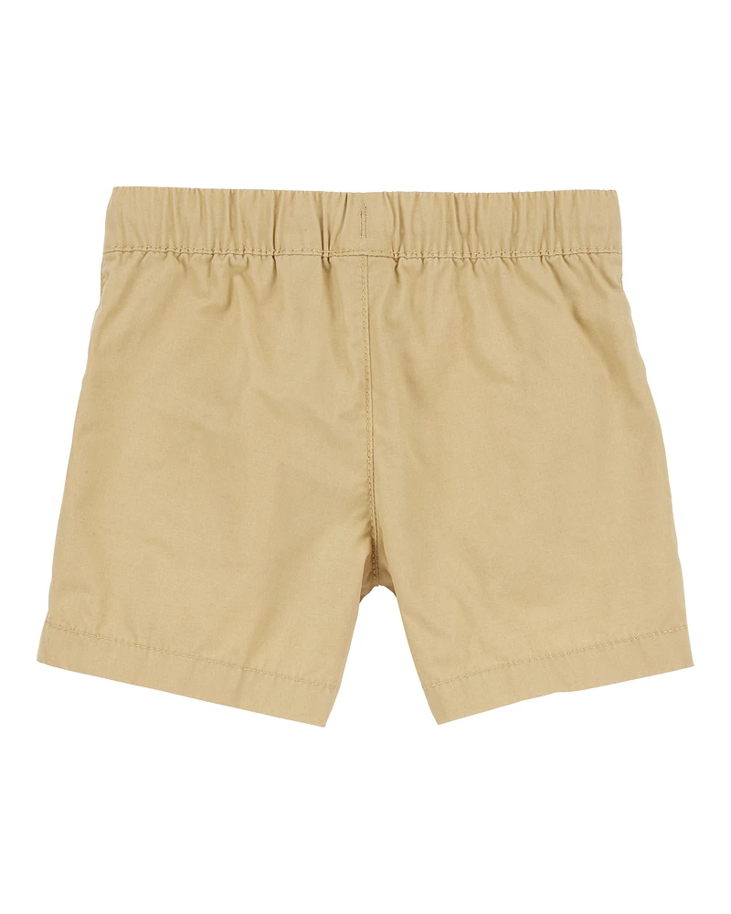 Toddler Pull-On Poplin Shorts