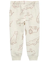 Baby Pull-On Animal Print Fleece Pants