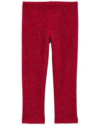 Toddler Glitter Cozy Fleece Leggings