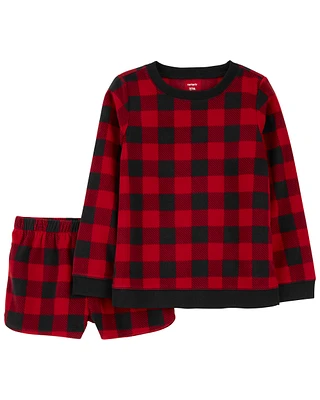 2-Piece Buffalo Check Fleece Pyjamas