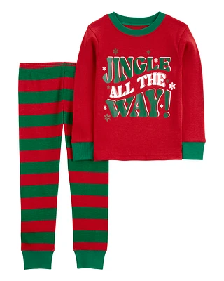 Toddler 2-Piece Christmas Jingle All The Way 100% Snug Fit Cotton Pyjamas