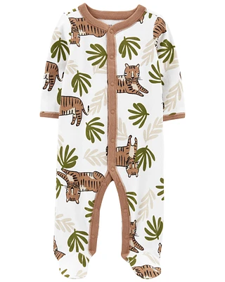 Baby Tiger Snap-Up Footie Sleeper Pyjamas