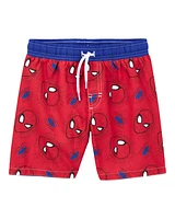 Kid 2-Piece Spider-Man Rashguard & Swim Trunk Set