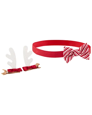 Baby 3-Piece Christmas Reindeer Hair Accessories