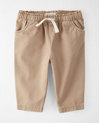 Baby Organic Cotton Pants Toasty Hazelnut