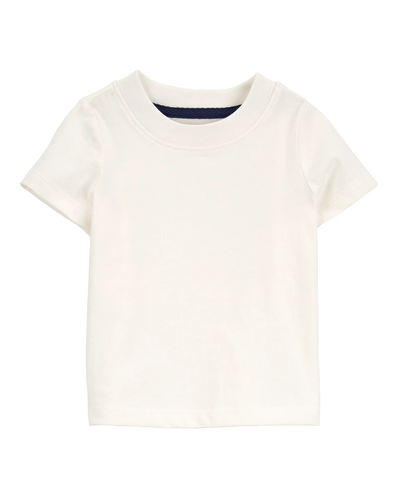Baby 2-Piece Anchor Tee & Overall Set - Tan/Ivory